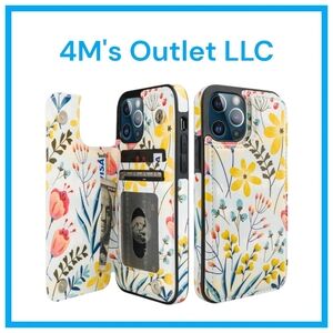 Floral Wallet Phone Case for iPhone 12/12